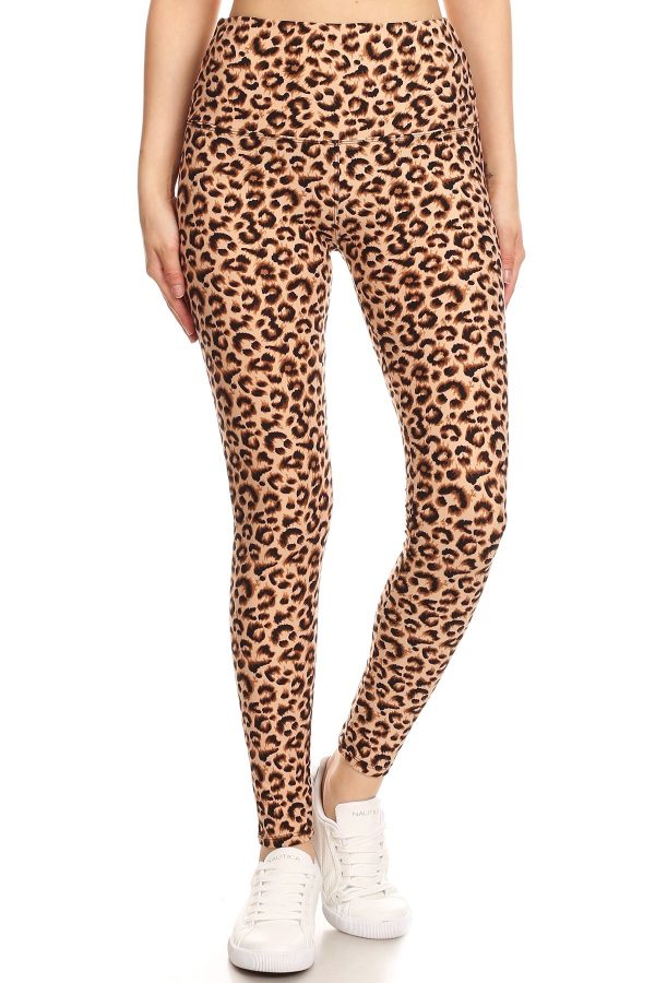 Yoga Band Leopard Print Leggings 2