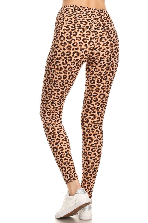 Yoga Band Leopard Print Leggings 3