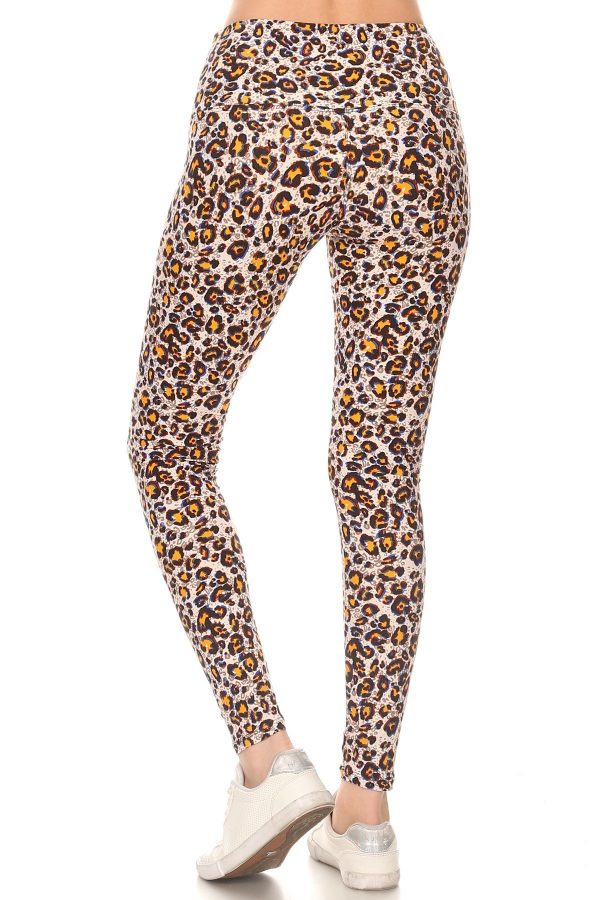 Yoga Band Leopard Print Leggings 3