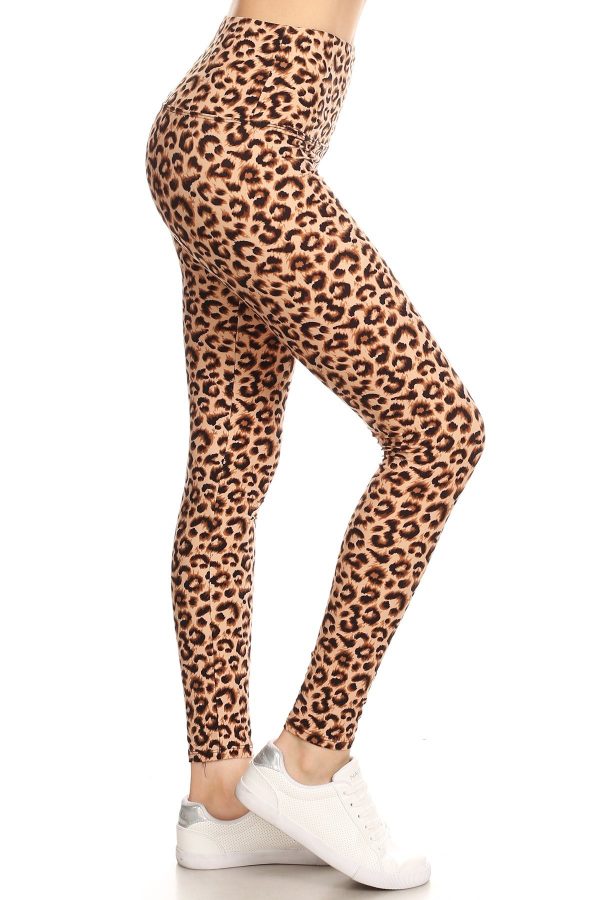 Yoga Band Leopard Print Leggings 1