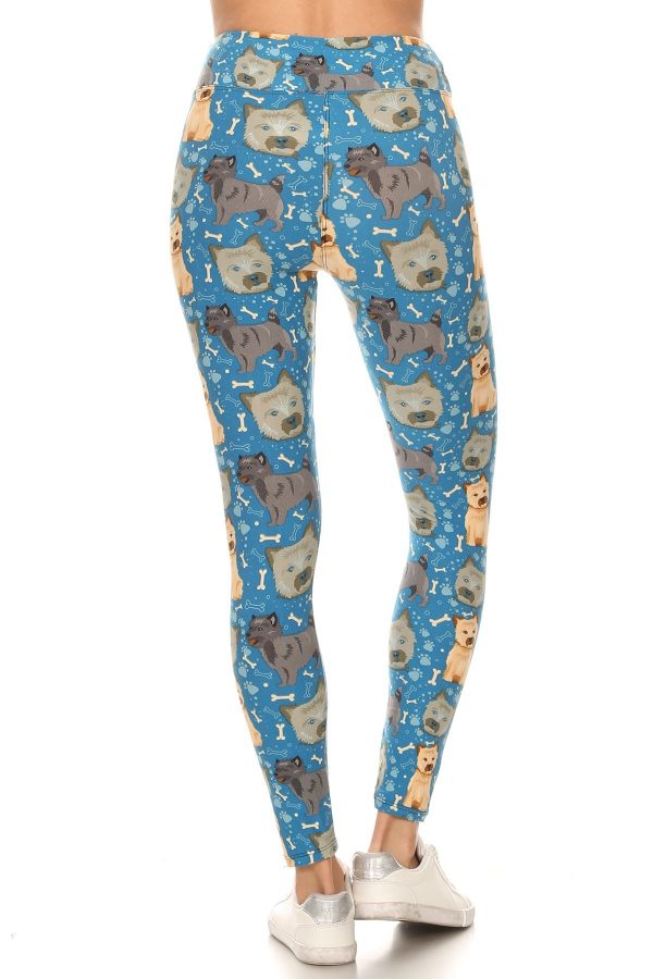 Yoga Band All Over Puppy Treats And Paw Print Leggings 3